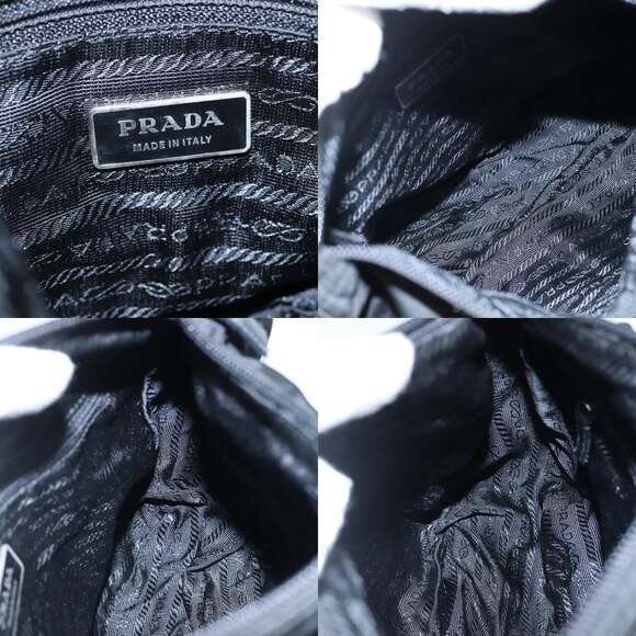 PRADA Shoulder Bag Nylon Black - Picture 12 of 13